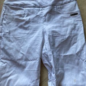 White womans pants